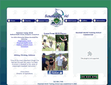 Tablet Screenshot of baseballworldtrainingschool.com